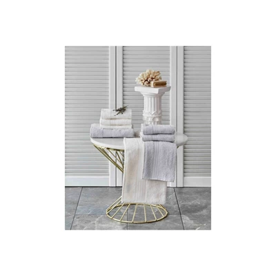 KARACA DELORA OFFWHITE-GRI 8 PRC HAVLU SETI