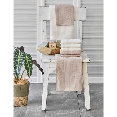 KARACA DELORA OFFWHITE-BEJ 8 PRC HAVLU SETI