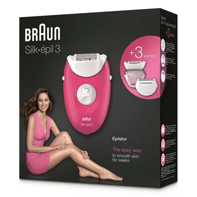 BRAUN SE 3410 LEGEPIL SE3410 RBY BOX MN EPILASYON ALETI