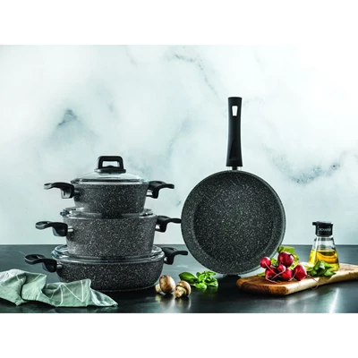SCHAFER 1S683-22005-GRI01 SAVOR 7 PRC GRANITE TENCERE SET