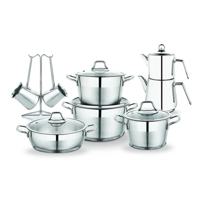 SCHAFER MAMMA MIA ÇELİK ÇEYİZ SETİ-15 PRÇ.-INOX