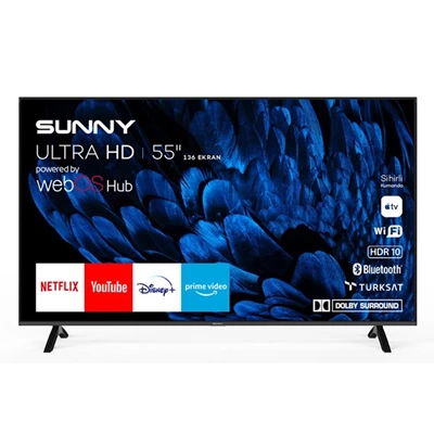 SUNNY SN55FMN252-S FRAMELESS 55 INC 140 EKRAN UHD 4K WEBOS SMART LED TV
