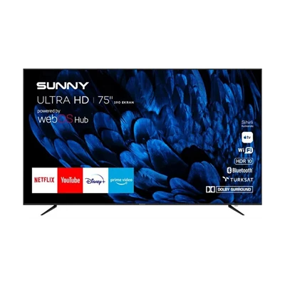 SUNNY SN75LEDB252-0276 75 INC 190 EKRAN UHD WEBOS SMART LED TV