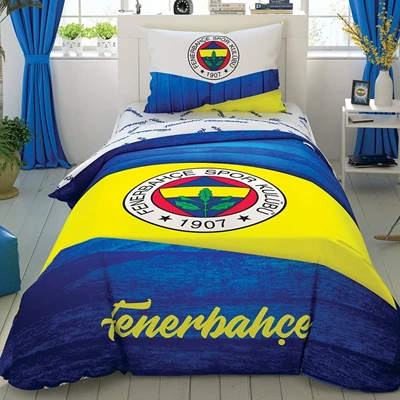 Taç Lisanslı Brf Nevresim Takımı Fenerbahçe Wooden Logo