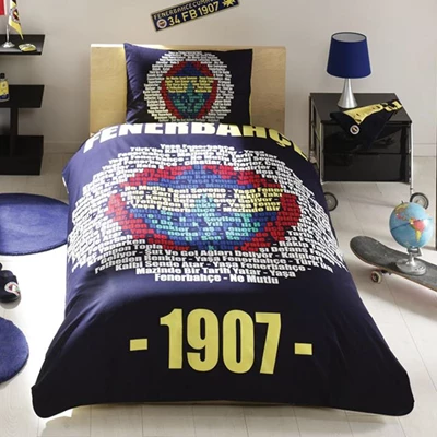 Taç Lisanslı Rf Nevresim Takımı Fenerbahce Marşlı Logo