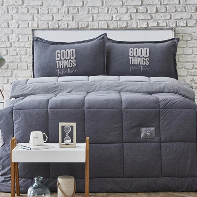 KARACA SOFTY GRİ ÇİFT KİŞİLİK COTTON COMFORT