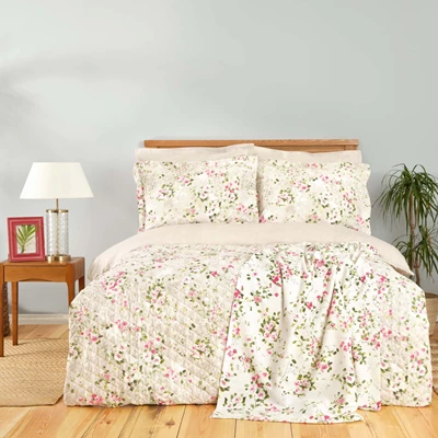 KARACA KH DIVINE BEJ %100 PAMUK ÇİFT KİŞİLİK SUMMER SET